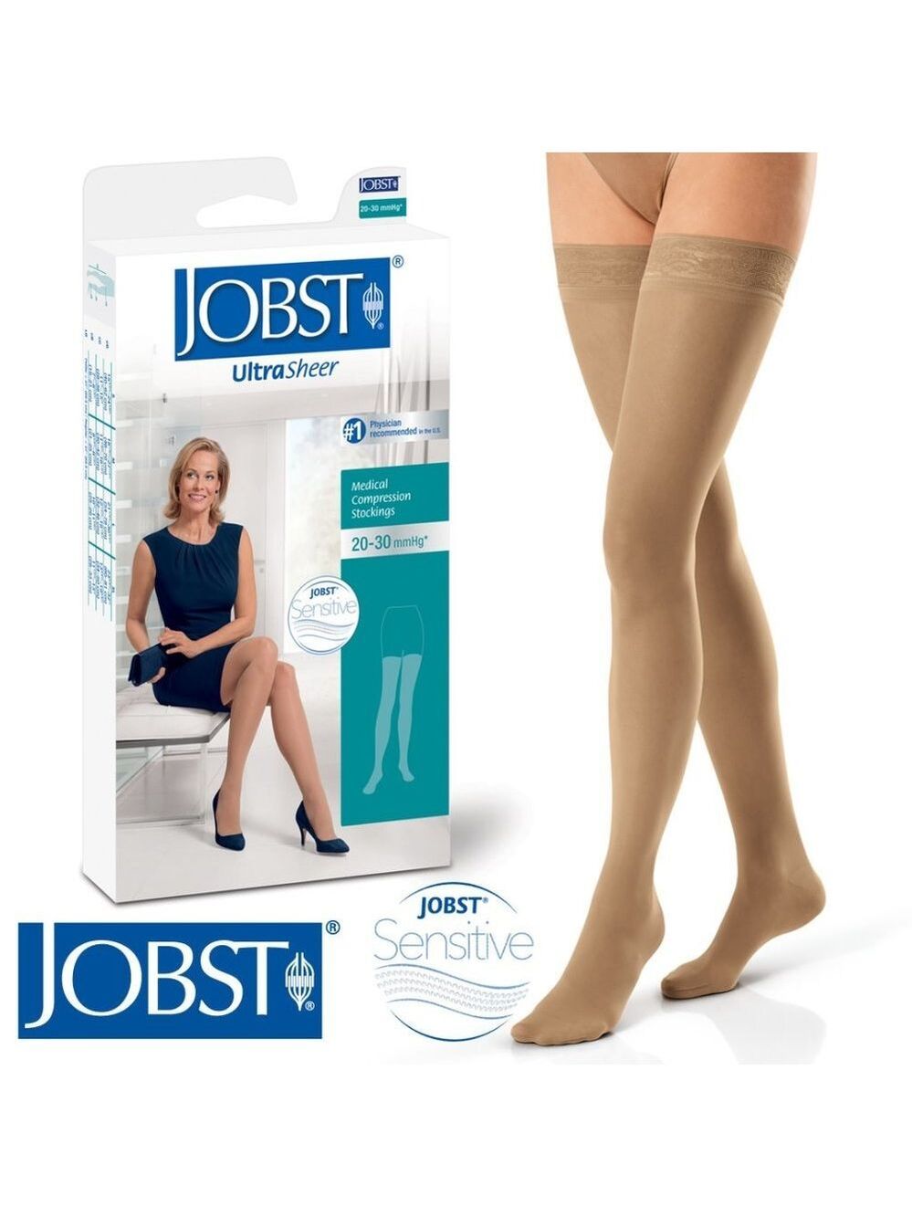 Jobst UltraSheer Compression Stockings 20-30 mmHg